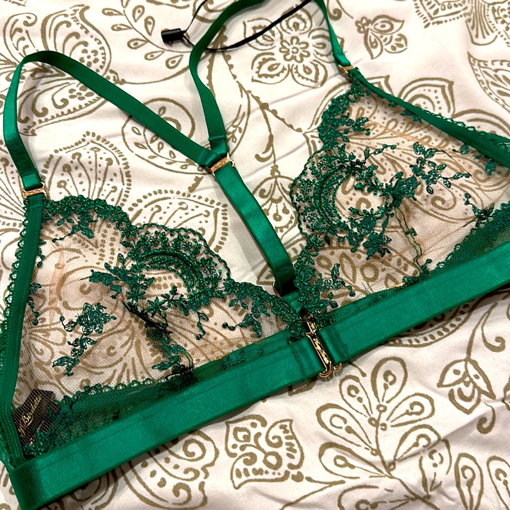 Brand New With Tags LAURA Honey Birdette Emerald Bralette💚